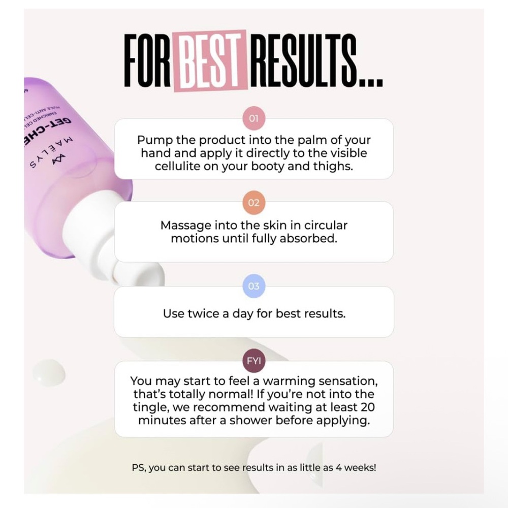 MAËLYS GET-CHEEKY Enriched Cellulite Oil 60ml/2.0 fl. oz. - Picture 3 of 4